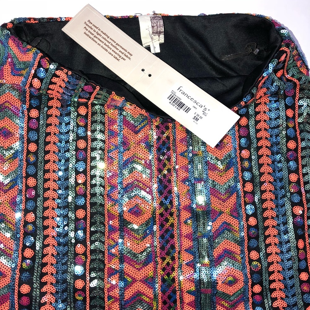 Francesca’s Sequin skirt